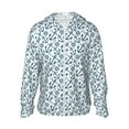 thumbnail image 1 of Goofa Nautical Theme Anchors Printed Women's UPF 50+ Sun Protection Hoodie Jacket Lightweight Long Sleeve Sun Shirt for Women with Pocket Hiking Outdoor-Large, 1 of 9
