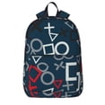 thumbnail image 1 of Goofa Navy Blue Geometric Printed Backpack,Laptop Backpack,Durable Anti-Theft Travel Work Backpack,Water-resistant Backpack, 1 of 9