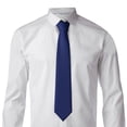 thumbnail image 1 of Goofa Navy Blue Pattern Men's Necktie Classic Silk Tie Woven Jacquard Neck Ties Necktie for Business and Wedding Formal Neckties, 1 of 8