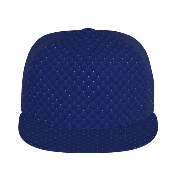 Goofa Navy Blue Printed Men's Baseball Cap,Straight Brim Hat,Golf Dad Hat,Versatile Style,Sun Protection Cap,Travel Hat