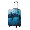 thumbnail image 1 of Goofa Ocean Dolphin Fish School Pattern Luggage Covers For Suitcase,Suitcase Cover Protector Fit 18-32 Inch Luggage-Medium, 1 of 9