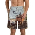 thumbnail image 1 of Goofa Oil Lamp Coffee Beans Printed Mens Swim Trunks Summer Quick Dry Short Beach Swimwear Bathing Suits-Large, 1 of 9