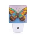thumbnail image 1 of Goofa Oil Painting Beautiful Butterfly Night Light, Plug-in, Dusk to Dawn Sensor, Warm White, Ambient Lighting, Ideal Kids Adults Nightlight-EU, 1 of 9