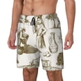thumbnail image 1 of Goofa Olive Picking Printed Men's Swim Trunks Board Shorts Quick Dry Mens Swimming Trunks with Compression Liner,Breathable Fit Hawaii Beach Shorts-XX-Large, 1 of 9