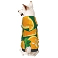 thumbnail image 1 of Goofa Orange Pattern Small Dog Sweater Hoodies Pet Grey Hooded Soft Fleece Sweatshirts with Pocket Fall Winter Puppy Cat Sweaters Warm Clothes-X-Large, 1 of 8