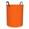 thumbnail image 1 of Goofa Orange Scales Printed Circular Hamper,Laundry Basket with Handles,Storage Baskets Foldable,Large Capacity Laundry Hamper-Medium, 1 of 8