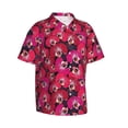 thumbnail image 1 of Goofa Orchids Flowers Hawaiian Shirt for Men, Unisex Summer Beach Casual Short Sleeve Button Down Shirts,Aloha Tropical Floral print shirt-Small, 1 of 9