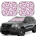 thumbnail image 1 of Goofa Orchids Flowers Pattern 2 Piece Car Windshield Sun Shade Foldable | Front Windshield Shade for Sun, Heat and UV Rays | Sunshade for Car Front Window-Large, 1 of 7