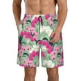thumbnail image 1 of Goofa Orchids Flowers Printed Mens Swim Trunks Summer Quick Dry Short Beach Swimwear Bathing Suits-Medium, 1 of 9