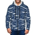 thumbnail image 1 of Goofa Ornamental Fish Pattern Mens Full-zip Hoodie, Zip-up Pullover Hooded Sweatshirt, Kangaroo Pocket Hoodie Ideal for Daily Wear, Travel, and Home-Medium, 1 of 5