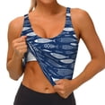 thumbnail image 1 of Goofa Ornamental Fish Printed Sports Bras for Women, High Impact Running Bra Workout Crop Tank Tops Longline Sports Bra Push up-Small, 1 of 9