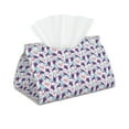 thumbnail image 1 of Goofa Ornamental Turtles Pattern Triangle Square Tissue Box Cover, Modern PVC Leathe Facial Paper Holder,Decorative Holder/Organizer for Bathroom Vanity Countertop, 1 of 9
