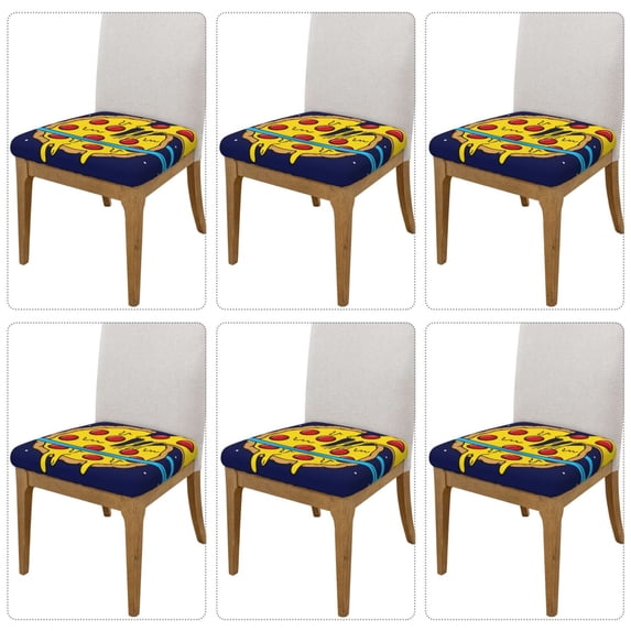 Goofa PLANETA EN FORMA DE PIZZA Printed Couch Cushion Covers,Soft and Durable Throw Pillow Case , Floral Sofa Magic Sofa Stretch Cushion Couch Covers Washable