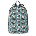 thumbnail image 1 of Goofa PUG HEAD And Flower Printed Backpack,Laptop Backpack,Durable Anti-Theft Travel Work Backpack,Water-resistant Backpack, 1 of 9