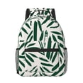 thumbnail image 1 of Goofa Palm Branch With Leaves Pattern Comfortable Student Backpack - Ergonomic Design, Durable, Water-Resistant, Multi-Compartment,Travel, and Outdoor Activities, 1 of 5