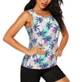 thumbnail image 1 of Goofa Palm Leaves Printed Womens Workout Tops for Women Sleeveless Yoga Shirts Athletic Running Tank Tops Sleeveless Gym Clothes Workout Apparel-X-Large, 1 of 9