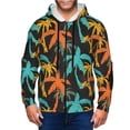 thumbnail image 1 of Goofa Palm Trees Pattern Mens Full-zip Hoodie, Zip-up Pullover Hooded Sweatshirt, Kangaroo Pocket Hoodie Ideal for Daily Wear, Travel, and Home-XX-Large, 1 of 5