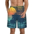 thumbnail image 1 of Goofa Palm Trees Printed Mens Swim Trunks Summer Quick Dry Short Beach Swimwear Bathing Suits-Small, 1 of 9