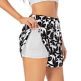 thumbnail image 1 of Goofa Panda Printed Women 2 in 1 Running Shorts,Quick Dry Athletic Workout Shorts,High Waisted Athletic Shorts with Liner Pockets-Large, 1 of 9