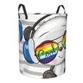 thumbnail image 1 of Goofa Panda with Sun glasses Printed Circular Hamper,Laundry Basket with Handles,Storage Baskets Foldable,Large Capacity Laundry Hamper-Small, 1 of 8
