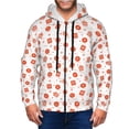 thumbnail image 1 of Goofa Pastry Pattern Mens Full-zip Hoodie, Zip-up Pullover Hooded Sweatshirt, Kangaroo Pocket Hoodie Ideal for Daily Wear, Travel, and Home-3X-Large, 1 of 5
