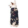 thumbnail image 1 of Goofa Patriotic Bulldog Art Pattern Small Dog Sweater Hoodies Pet Grey Hooded Soft Fleece Sweatshirts with Pocket Fall Winter Puppy Cat Sweaters Warm Clothes-X-Small, 1 of 8