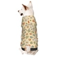 thumbnail image 1 of Goofa Paw In Groovy Style Pattern Small Dog Sweater Hoodies Pet Grey Hooded Soft Fleece Sweatshirts with Pocket Fall Winter Puppy Cat Sweaters Warm Clothes-Large, 1 of 8