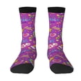 thumbnail image 1 of Goofa Peace Love and Dove Flower Power Printed Men's Crew Socks, Soft Durable Breathable Moisture-Wicking with Odor Control Cotton socks, 1 of 9