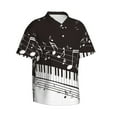 thumbnail image 1 of Goofa Piano Keys With Musical Notes Hawaiian Shirt for Men, Unisex Summer Beach Casual Short Sleeve Button Down Shirts,Aloha Tropical Floral print shirt-3X-Large, 1 of 9