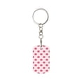 thumbnail image 1 of Goofa Pig Noses Printed Rectangular Metal Keychain Bag Charm Floral Charm for Purse Keys Metal Keyring Gift for Women Accessories, 1 of 7