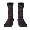 thumbnail image 1 of Goofa Ping Pong Printed Men's Crew Socks, Soft Durable Breathable Moisture-Wicking with Odor Control Cotton socks, 1 of 9