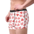 thumbnail image 1 of Goofa Pink Hearts1 Printed Men's Boxer Briefs Underwear, Moisture-Wicking Underwear, Trunk,Soft and Breathable Cotton Underwear-, 1 of 9