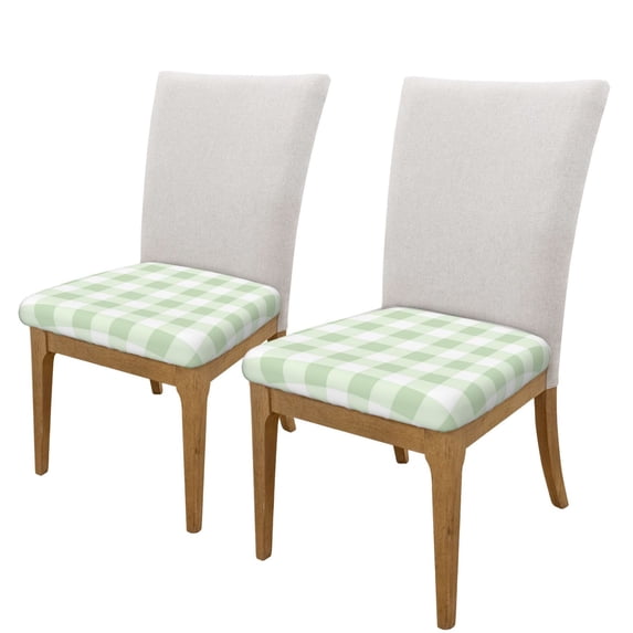 Goofa Pistachio Green Checkboard Printed Couch Cushion Covers,Soft and Durable Throw Pillow Case , Floral Sofa Magic Sofa Stretch Cushion Couch Covers Washable