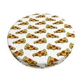 thumbnail image 1 of Goofa Pizza Printed Stool Covers Round, Waterproof Round Bar Stool Covers Anti-Slip Round Bar Stool Seat Cover with Elastic Bands Durable -12 inch, 1 of 7