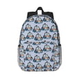 thumbnail image 1 of Goofa Police Car Pattern Lightweight Student Backpack for School, Water-Resistant, Adjustable Straps, Fits 15" Laptop, Multiple Pockets for Books, Accessories, 1 of 5