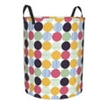 thumbnail image 1 of Goofa Polka Dot Printed Circular Hamper,Laundry Basket with Handles,Storage Baskets Foldable,Large Capacity Laundry Hamper-Medium, 1 of 8