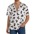 thumbnail image 1 of Goofa Poodle Dog Printed Men's Casual Short-sleeved Shirt,Lightweight Breathable Button-down,Summer Casual men's top,Versatile Fashion shirt-Small, 1 of 1