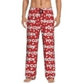 thumbnail image 1 of Goofa Popcorn2 Pattern Printed Soft Pajama Pants for Men, Wide Leg Comfy Casual Lounge Yoga Pants-Large, 1 of 9