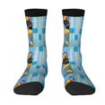 thumbnail image 1 of Goofa Prague Ratter Dog in Bathtub Printed Men's Crew Socks, Soft Durable Breathable Moisture-Wicking with Odor Control Cotton socks, 1 of 9