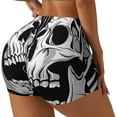 thumbnail image 1 of Goofa Psychedelic Skull Illusion Art Printed Workout Shorts Women Seamless Scrunch Butt Lifting High Waisted Gym Booty Shorts Elastic Workout Shorts-XX-Large, 1 of 8