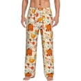 thumbnail image 1 of Goofa Pumpkin Fall Pears Pattern Printed Soft Pajama Pants for Men, Wide Leg Comfy Casual Lounge Yoga Pants-XX-Large, 1 of 9