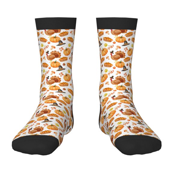 Goofa Pumpkins Pattern Children's Crew Socks, Kids' Daily Wear and Sports Socks, Breathable Socks, Sports Socks, Moisture-Wicking Socks for Children