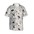 thumbnail image 1 of Goofa Puppy Hawaiian Shirt for Men, Unisex Summer Beach Casual Short Sleeve Button Down Shirts,Aloha Tropical Floral print shirt-Medium, 1 of 9