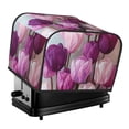 thumbnail image 1 of Goofa Purple And Pink Tulip Bouquet Print Toaster Cover 4 Slice, Four Slice Bread Machine Cover Quilted Toaster Covers Bread Maker Cover Kitchen Appliance Cover, 1 of 7