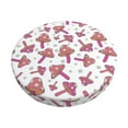 thumbnail image 1 of Goofa Purple Mushroom Printed Stool Covers Round, Waterproof Round Bar Stool Covers Anti-Slip Round Bar Stool Seat Cover with Elastic Bands Durable -, 1 of 7