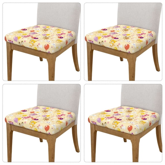 Goofa Rabbit And Balloon Printed Couch Cushion Covers,Soft and Durable Throw Pillow Case , Floral Sofa Magic Sofa Stretch Cushion Couch Covers Washable