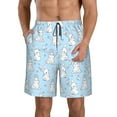 thumbnail image 1 of Goofa Rabbit And Bird Printed Mens Swim Trunks Summer Quick Dry Short Beach Swimwear Bathing Suits-X-Large, 1 of 9