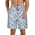 thumbnail image 1 of Goofa Rabbit And Butterfly Printed Mens Swim Trunks Summer Quick Dry Short Beach Swimwear Bathing Suits-Small, 1 of 1