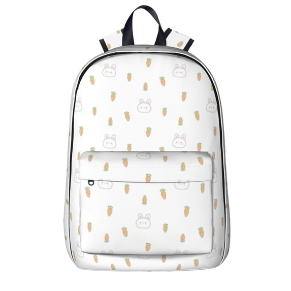 Goofa Rabbit And Carrot Printed Backpack,Laptop Backpack,Durable Anti-Theft Travel Work Backpack,Water-resistant Backpack