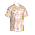 thumbnail image 1 of Goofa Rabbit And Chick Hawaiian Shirt for Men, Unisex Summer Beach Casual Short Sleeve Button Down Shirts,Aloha Tropical Floral print shirt-Small, 1 of 9